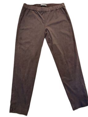 D.Exterior Made in Italy Vegan Suede Straight Leg Trousers XL
